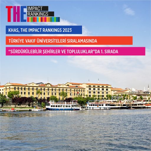 KHAS Ranks 1st in Sustainable Cities and Communities in Turkey at THE University Impact Rankings 2023